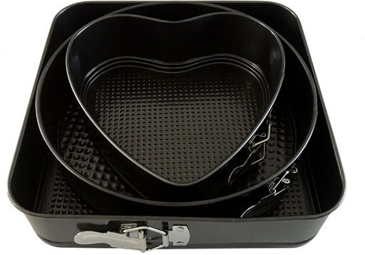 Набор из 3х форм для выпечки (Квадрат, круг, сердечко) (3149) - Мой органайзер фото 3