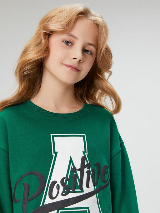 ACOOLA / Джемпер детский для девочек Toronto_sw изумрудный  фото 7