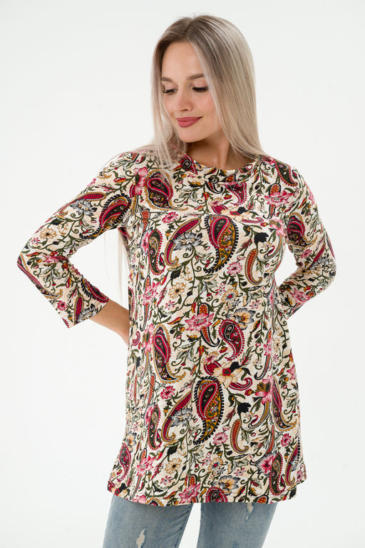 Туника женская из масла Сальма огурцы - Амадэль фото 7