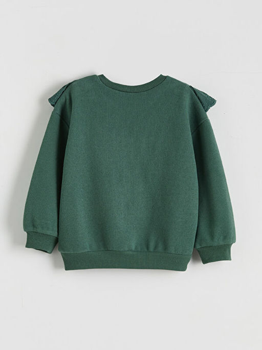 Bebe Yaka K?z ?ocuk Sweatshirt ve Tayt Pantolon