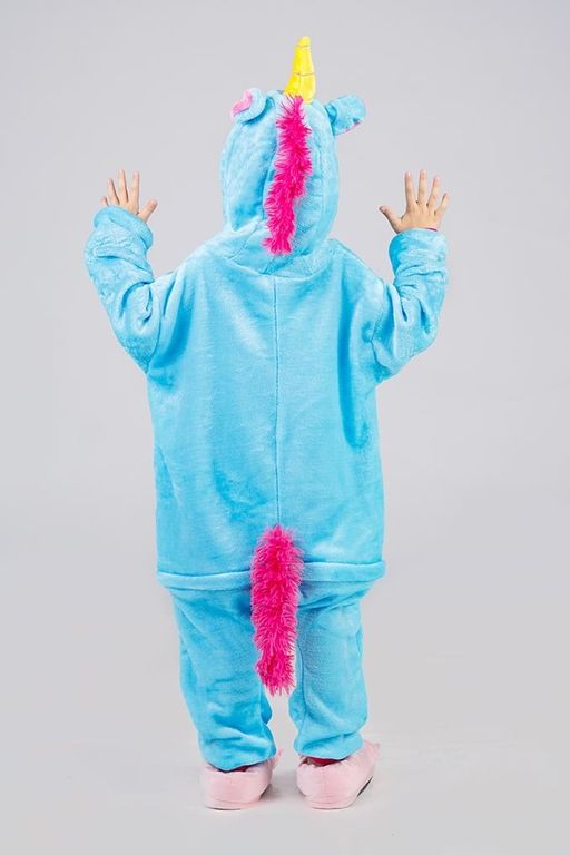 Пижама кигуруми голубой Единорог (детская)