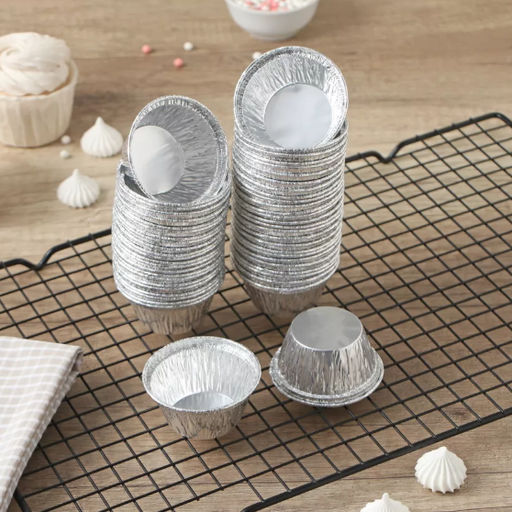 Набор форм для выпечки из фольги Доляна, 50 мл, 63 см, 50 шт.  фото 8