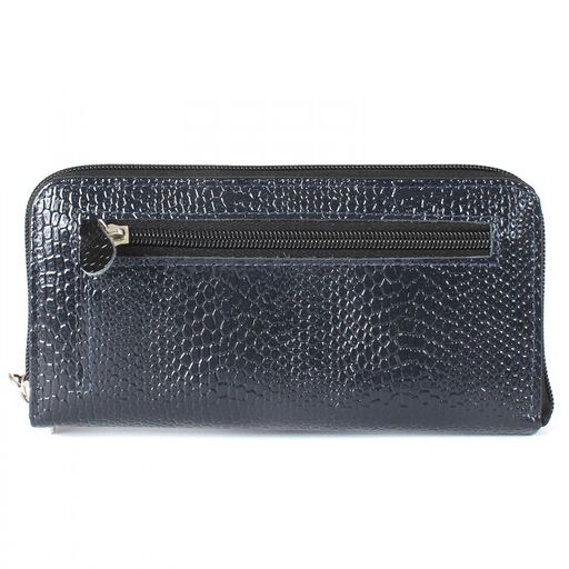 Портмоне женское Croco-ПР-951 натуральная кожа 3 отд, 11 карм, синий змея (202) 208538  фото 2