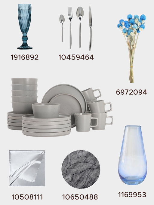 Набор тарелок Доляна Гранит, 4 шт., d=26 см, керамика, серый фото 6