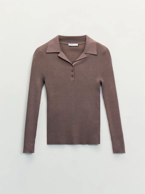 Джемпер из вискозы с отложным воротником / Zarina  фото 6