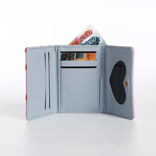 Кошелёк детский на кнопке, цвет розовый - Simaland фото 5