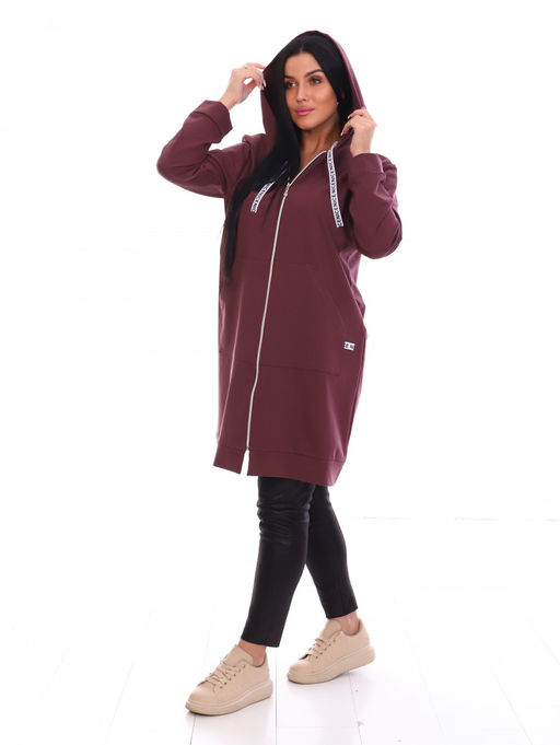 №144 Кардиган (Темно-бордовый) - Итос-плюс фото 2