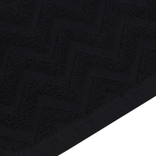 Полотенце махровое LoveLife Zig-Zag, 70х130 см, цвет чёрный, 100% хл, 450 г/м²