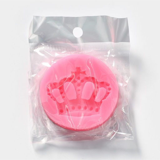 Цена за 2 шт. Молд для заливки Корона, силикон, d=5.5, розовый - Simaland фото 5