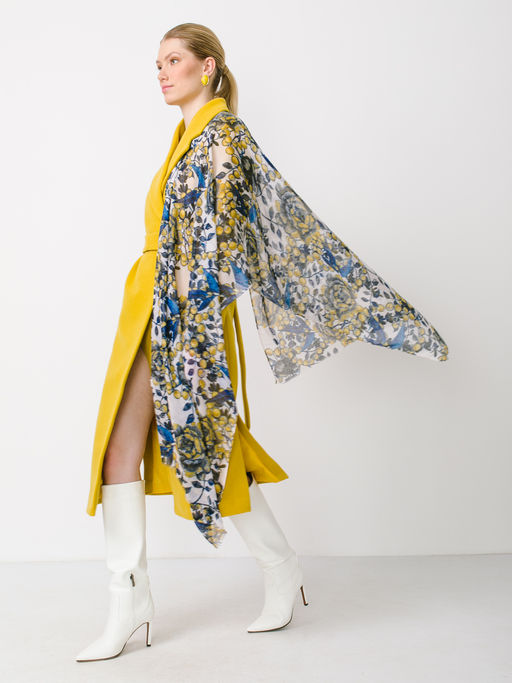 Большой мягкий очень нежный двусторонний палантин в стиле арт-деко - Tantino фото 3