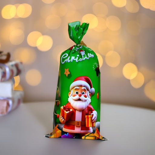 Цена за 50 шт. Пакет подарочный новогодний, для сладких подарков Новогодний МИКС №2 13?27 см1 см - UPAK LAND фото 7