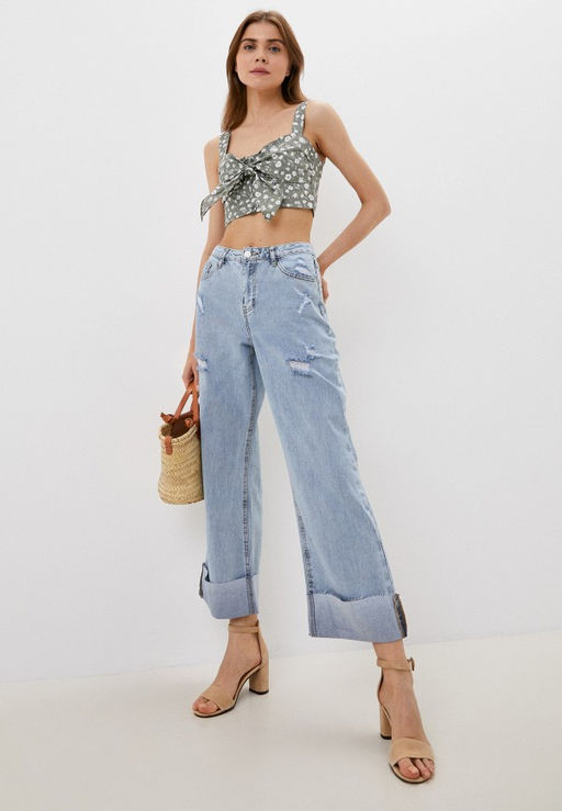 Блузка-топ в красно-белую клетку - Incity фото 18