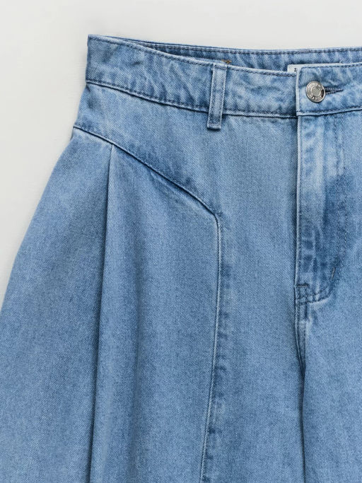 Джинсы ultra wide leg с высокой посадкой / Zarina  фото 9