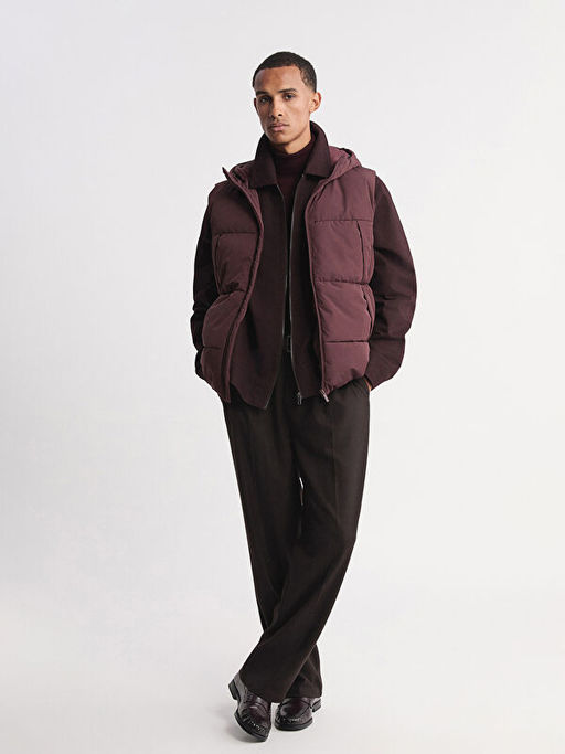 Standart Kal?p Kap??onlu Erkek ?i?me Yelek