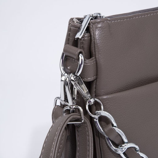 Сумка кросс-боди на молнии, цвет бронзовый - Simaland фото 5