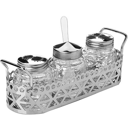 40479 Набор для специй на подставке 5 предметов стекло/нерж MB (х72) - Mayer&boch фото 2