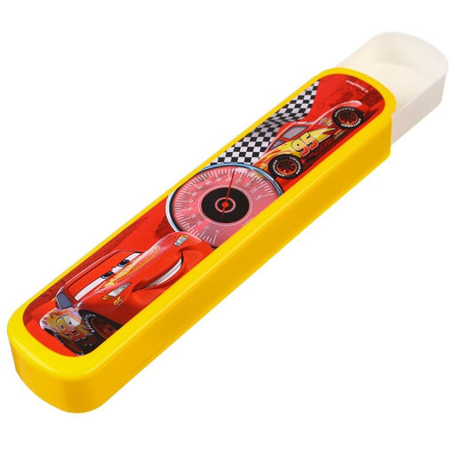 Пенал-футляр пластиковый, 43х200х23 мм, выдвижной, Тачки - Disney фото 2