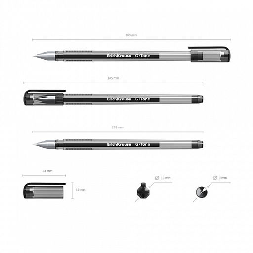 Цена за 12 шт. Ручка гелевая ErichKrause G-Tone Stick Original 0.5, цвет чернил зеленый (в коробке по 12 шт.)