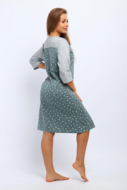 Сорочка теплая, футер с начесом (01060) - Плиона фото 10