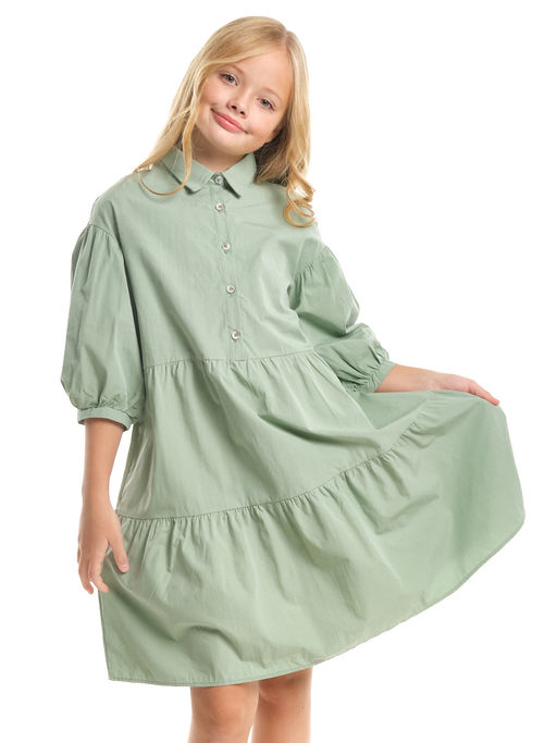 Нарядное платье праздничное модная детская одежда UD 7458 фисташка - Mini maxi фото 4
