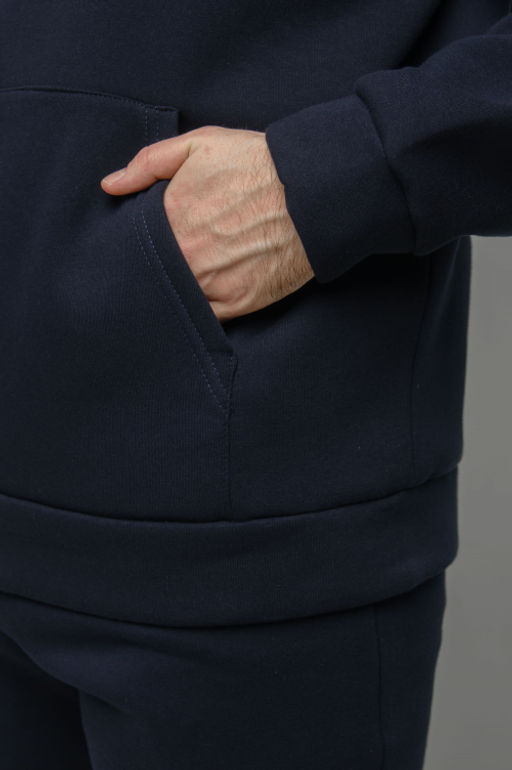 Арт. 69103 Костюм с брюками мужской с начесом 50-56 (4 шт) Цвет:Тёмно-синий - Идеал фото 8