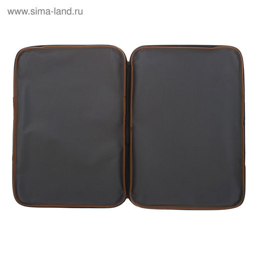 Папка для черчения и рисунков А3, 470×350×20 мм с ручками, текстильная, фактура «песок» 600D, Calligrata, серая