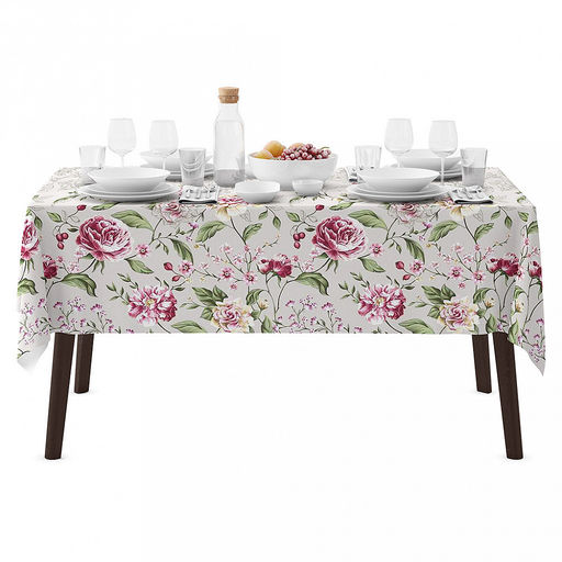 "Вивьен" Скатерть 240х145см, длина стола до 200см, на 10-12 персон, хлопок "Комфорт" 171г/м2, "Домашняя мода" (Россия)