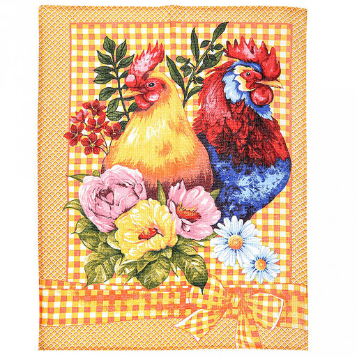 Салфетка хозяйственная 50х60см "Домашнее хозяйство", набор 3шт, вафельное полотно, хлопок 100%, плотность 245г/м2, на картоне, "Домашняя мода" (Россия)