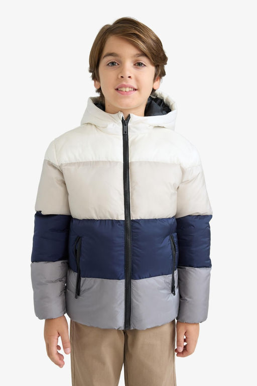 S_cak Tutan Su _tici Kap__onlu Polar Astarl_ Fermuarl_ _i_me Mont Erkek _ocuk - Defacto фото 2