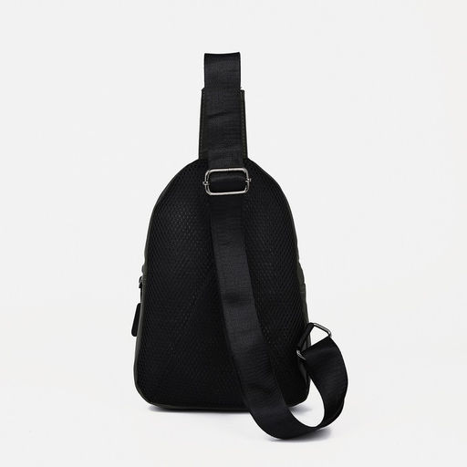 Сумка слинг мужская из текстиля, отверстие для наушников, цвет зелёный - Simaland фото 5