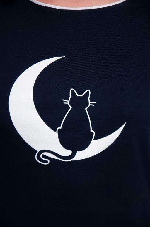 Арт. 10101 Пижама с брюками 44-54 (6 шт) Цвет:верх-темно-синий,низ бело-синий