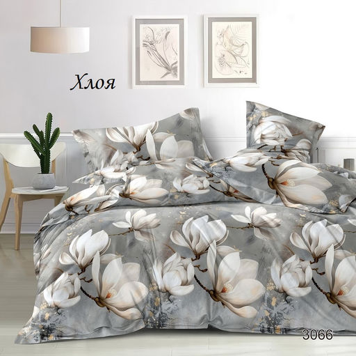 Комплект постельного белья Хлоя, Бязь Премиум с эффектом антипиллинг семейный
