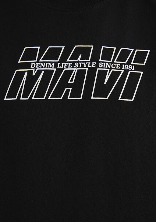 Mavi Bask?l? Siyah Tisort  фото 6