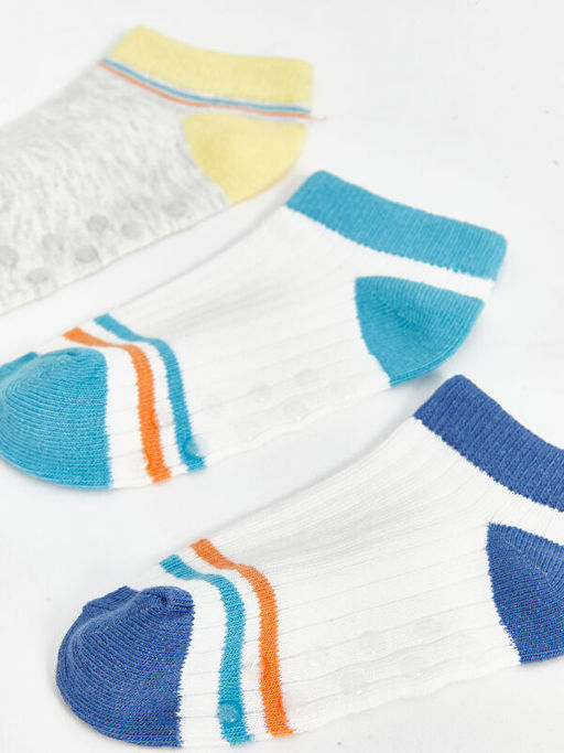 ?izgili Erkek Bebek Patik ?orap 5li