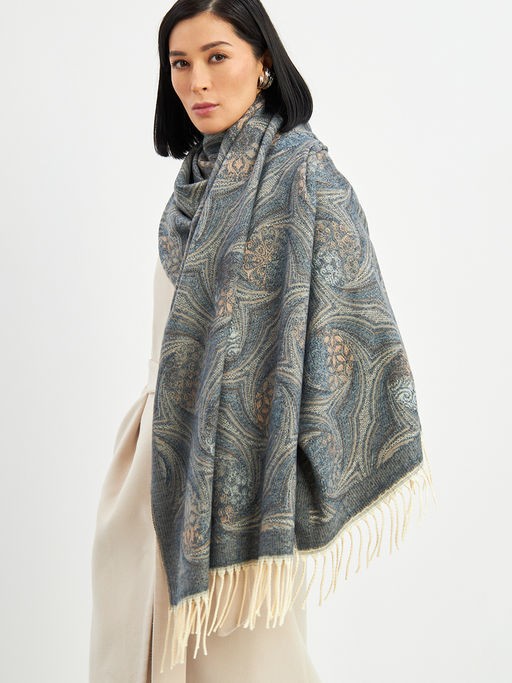 Палантин в составе шерсть и кашемир