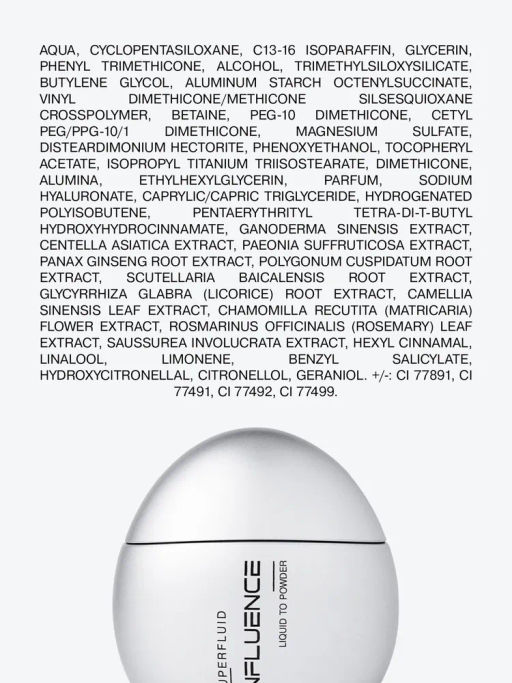 Influence Beauty Тональная основа с эффектом пудры Superfluid тон 01 Ultra Light (светло-беж. с роз.  фото 13