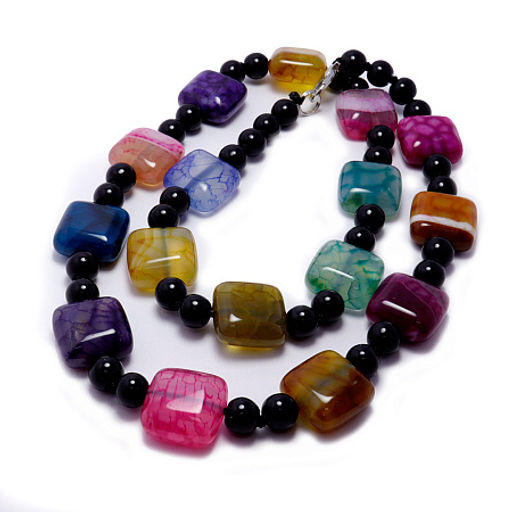 Бусы из камня MIX агат привлечение новых источников дохода