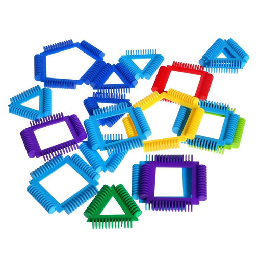 Конструктор обучающий Геометрические фигуры, 18 деталей - Simaland фото 2