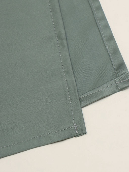 Постельное бельё евро «Этель», тенсель, оливковое