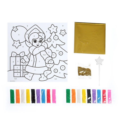 Сияющая фреска Снегурочка и новогодняя ёлочка - Школа талантов фото 5