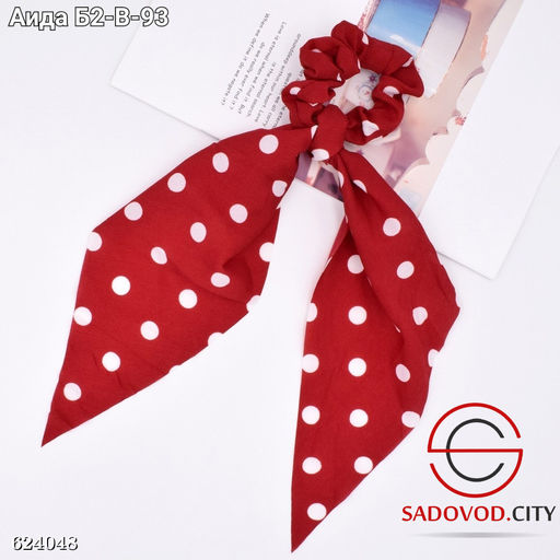 Резинка-платок в горошек