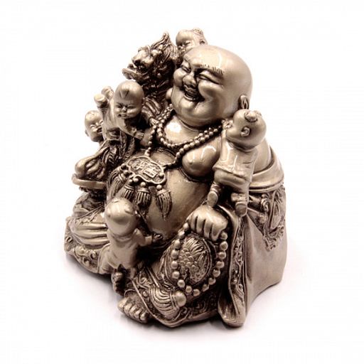 Хотей с детьми Счастливая гармоничная процветающая и веселая жизнь 12-15см ХРУПКОЕ