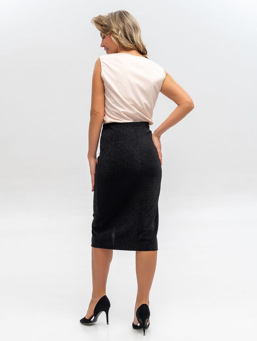 юбка нарядная трикотаж люрекс - Lavelis фото 4