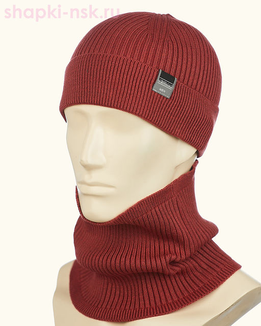 17224 1S Стамнес Комплект мужской (шапка+снуд) (58-60)