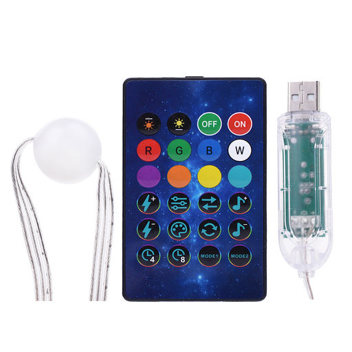 Электрогирлянда светодиодная "Шарики" (7.5м, 50 ламп, цвет: голубой, синий, белый, зеленый)