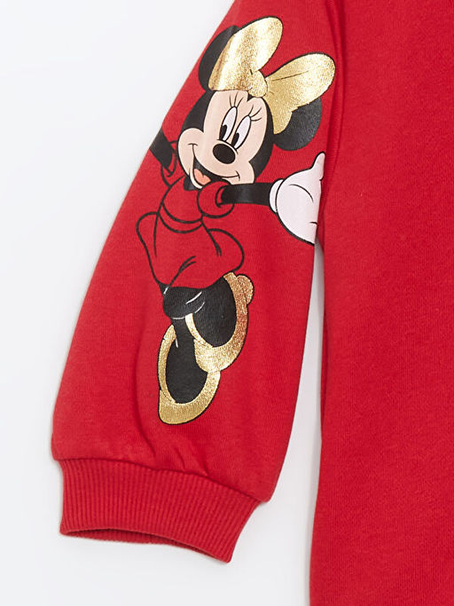 Bisiklet Yaka Minnie Mouse Bask?l? K?z ?ocuk Sweatshirt - Waikiki фото 2