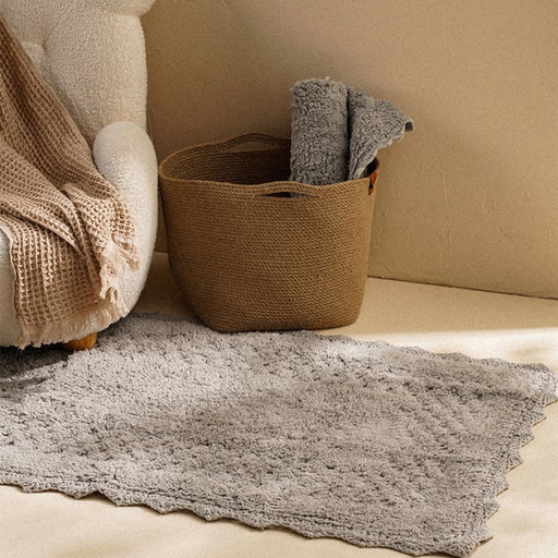 Коврики SL Home, 2 шт., 60×73 см, 68×107 см, серые