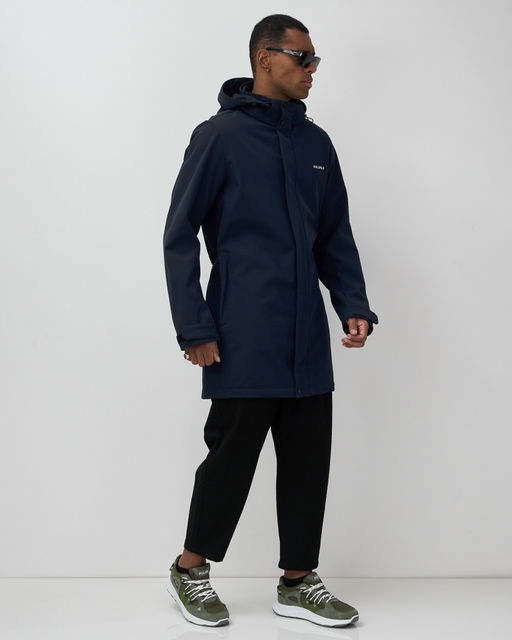 Парка спортивная мужская с капюшоном softshell темно-синего цвета 9565TS - Mtforce фото 4