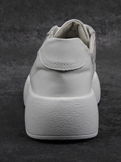 03-C140-9 WHITE Полуботинки спортивные женские (натуральная кожа)