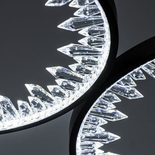 Светильник «Кристалл» LED 130 Вт 3000-6000К черный 96×55×100 см BayerLux